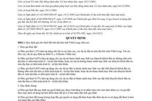 Quyết định 10/2012/QĐ-UBND  đơn giá cho thuê đất trên địa bàn tỉnh Vĩnh Long
