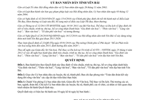 Quyết định 09/2012/QĐ-UBND công nhận danh hiệu Gia đình văn hoá -Thôn văn hoá