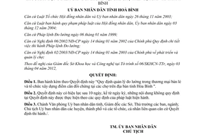 Quyết định 05/2012/QĐ-UBND quản lý đo lường trong thương mại bán lẻ