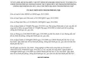 Quyết định 1844/QĐ-UBND sửa đổi mức hỗ trợ kinh phí phòng chống dịch bệnh Hà Nội