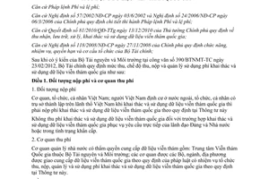 Thông tư 70/2012/TT-BTC phí khai thác và sử dụng dữ liệu viễn thám quốc gia