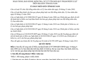 Quyết định 05/2012/QĐ-UBND sửa đổi Quyết định 07/2008/QĐ-UBND