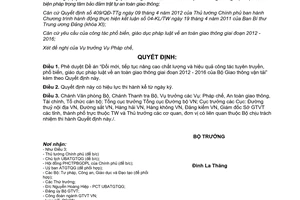 Quyết định 983/QĐ-BGTVT năm 2012 phê duyệt Đề án Đổi mới nâng cao chất lượng