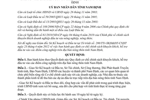 Quyết định 08/2012/QĐ-UBND Quy định cơ chế chính sách khuyến khích hỗ trợ đầu tư