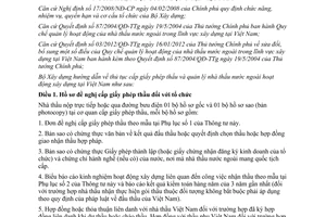 Thông tư 01/2012/TT-BXD thủ tục cấp giấy phép thầu và quản lý nhà thầu