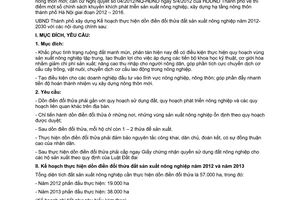 Kế hoạch 68/KH-UBND 2012 thực hiện dồn điền đổi thửa đất sản xuất nông nghiệp