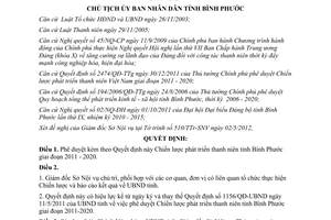 Quyết định 942/QĐ-UBND phê duyệt Chiến lược phát triển thanh niên