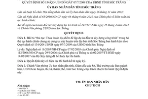 Quyết định 80/QĐ-UBND năm 2012 bãi bỏ thủ tục hành chính cấp huyện Sóc Trăng
