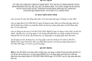 Quyết định 06/2012/QĐ-UBND định mức xây dựng và phân bổ dự toán kinh phí