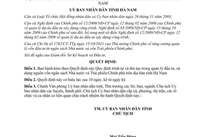 Quyết định 07/2012/QĐ-UBND về Quy định trình tự và thủ tục trong quản lý đầu tư