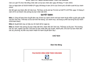 Quyết định 842/QĐ-UBND năm 2012 công bố thủ tục hành chính