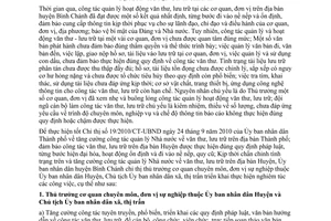 Chỉ thị 07/2012/CT-UBND tăng cường công tác quản lý Nhà nước Văn thư lưu