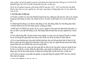 Chỉ thị 07/2012/CT-UBND tổ chức kỳ thi tốt nghiệp trung học phổ thông năm học 2011 2012