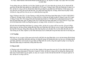 Chỉ thị 01/2012/CT-UBND thi hành Pháp lệnh quản lý vũ khí vật liệu nổ ở Đắk Lắk