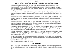 Quyết định 686/QĐ-BNN-TC năm 2012 dự toán chi tiết kinh phí sự nghiệp kinh tế