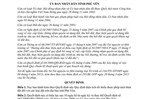 Quyết định 11/2012/QĐ-UBND Quy định diện tích tối thiểu được phép tách thửa