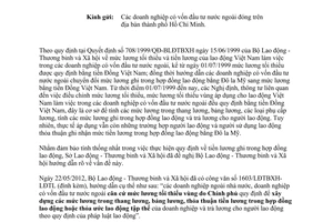 Công văn 5667/SLĐTBXH-LĐ giao kết tiền lương trong hợp đồng lao động