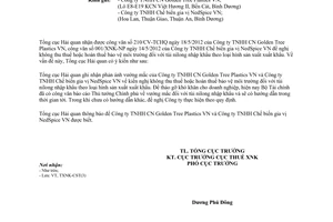 Công văn 2938/TCHQ-TXNK thuế bảo vệ môi trường đối với túi nilong nhập khẩu