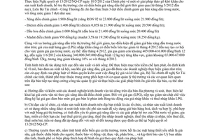 Công văn 8078/BTC-QLG bình ổn giá thị trường sau khi giảm giá xăng dầu