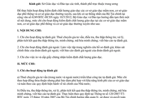 Công văn 3881/BGDĐT-KHTC năm 2012 hướng dẫn chi đối kiểm định chất lượng giáo dục