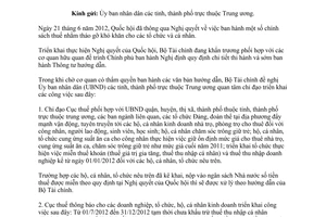 Công văn 8465/BTC-CST triển khai Nghị quyết chính sách thuế tháo gỡ khó khăn