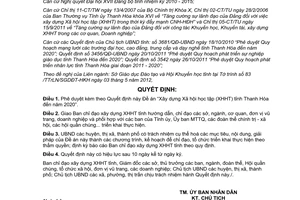 Quyết định 1666/2012/QĐ-UBND phê duyệt Đề án Xây dựng Xã hội học tập tỉnh Thanh