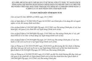 Quyết định 21/2012/QĐ-UBND sửa đổi Quy chế vốn ủy thác từ ngân sách tỉnh