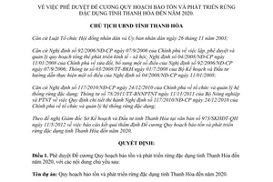 Quyết định 1662/QĐ-UBND 2012 bảo tồn phát triển rừng đặc dụng tỉnh Thanh Hóa