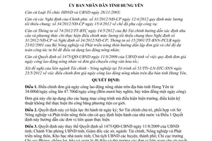 Quyết định 854/QĐ-UBND năm 2012 điều chỉnh đơn giá ngày công lao động nông nhàn