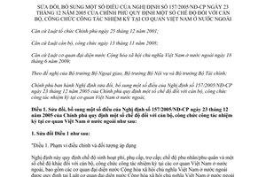 Nghị định 48/2012/NĐ-CP sửa đổi Nghị định 157/2005/NĐ-CP