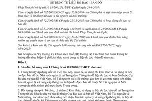 Thông tư 92/2012/TT-BTC sửa đổi Thông tư 110/2008/TT-BTC