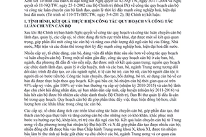 Kết luận 24-KL/TW đẩy mạnh công tác quy hoạch và luân chuyển cán bộ lãnh đạo