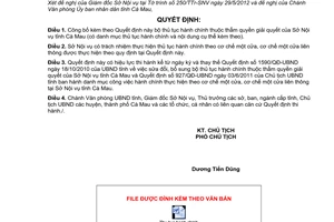 Quyết định 805/QĐ-UBND năm 2012 công bố bộ thủ tục hành chính