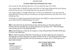 Quyết định 1859/QĐ-UBND hoạt động văn phòng điều phối xây dựng nông thôn mới Quảng Nam 2012