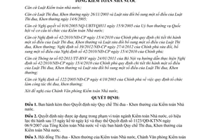 Quyết định 879/QĐ-KTNN năm 2012 Quy chế Thi đua Khen thưởng Kiểm toán Nhà Nước