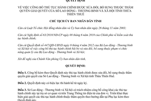 Quyết định 992/QĐ-UBND năm 2012 công bố thủ tục hành chính sửa đổi