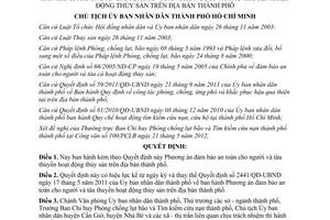 Quyết định 3007/QĐ-UBND năm 2012 Phương án đảm bảo an toàn cho người tàu thuyền