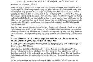 Báo cáo 164/BC-UBTVQH13 giải trình tiếp thu ý kiến vị đại biểu Quốc hội