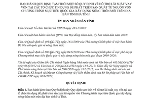 Quyết định 26/2012/QĐ-UBND Quy định tạm thời hỗ trợ lãi suất vay vốn