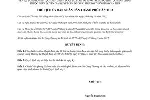 Quyết định 1416/QĐ-UBND năm 2012 công bố thủ tục hành chính được sửa đổi