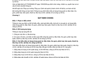 Thông tư 34/2012/TT-BCA quy định biểu mẫu sử dụng trong quản lý tiếp nhận