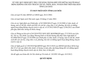 Quyết định 14/2012/QĐ-UBND quy định mức phụ cấp hàng tháng