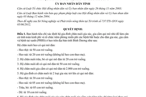 Quyết định 21/2012/QĐ-UBND tiêu chí xác định hộ gia đình chăn nuôi gia súc