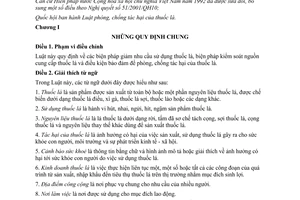 Luật phòng, chống tác hại của thuốc lá 2012