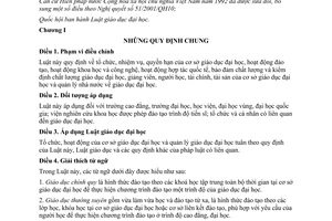 Luật Giáo dục đại học 2012