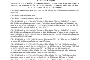 Thông tư liên tịch 07/2012/TTLT-BTTTT-BVHTTDL quy định trách nhiệm doanh nghiệp