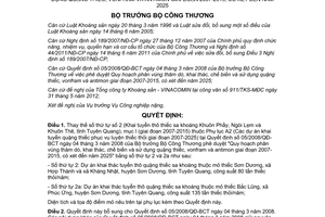 Quyết định 3468/QĐ-BCT năm 2012 bổ sung quy hoạch phân vùng thăm dò khai thác