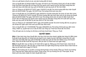 Quyết định 783/QĐ-TCT năm 2012 Quy trình lựa chọn doanh nghiệp bán hàng