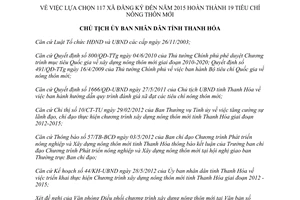 Quyết định 1893/QĐ-UBND 2012 lựa chọn 117 xã đăng ký hoàn thành tiêu chí nông thôn mới Thanh Hóa