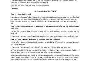 Luật phổ biến giáo dục pháp luật 2012